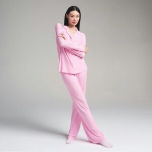 SKIMS SOFT LOUNGE PAJAMA BUBBLEGUM PINK